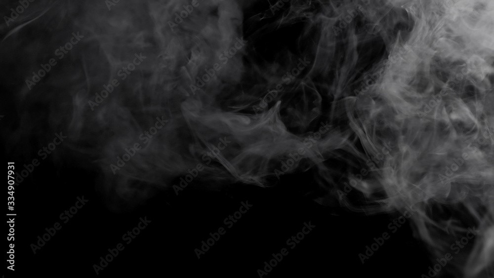 Fog mist haze smoke on black background - obrazy, fototapety, plakaty 
