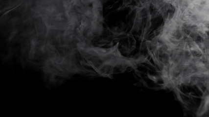 Fog mist haze smoke on black background