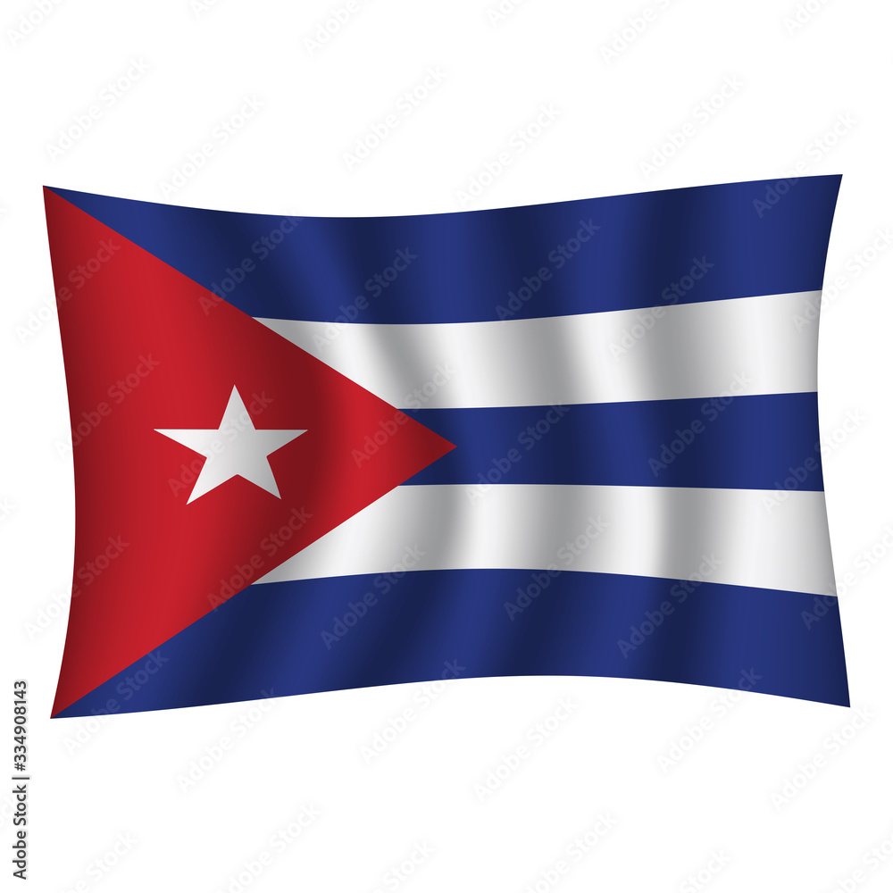 Cuba flag background with cloth texture.Cuba Flag vector illustration eps10. - Vector Cuba flag background with cloth texture.Cuba Flag vector illustration eps10. - Vector