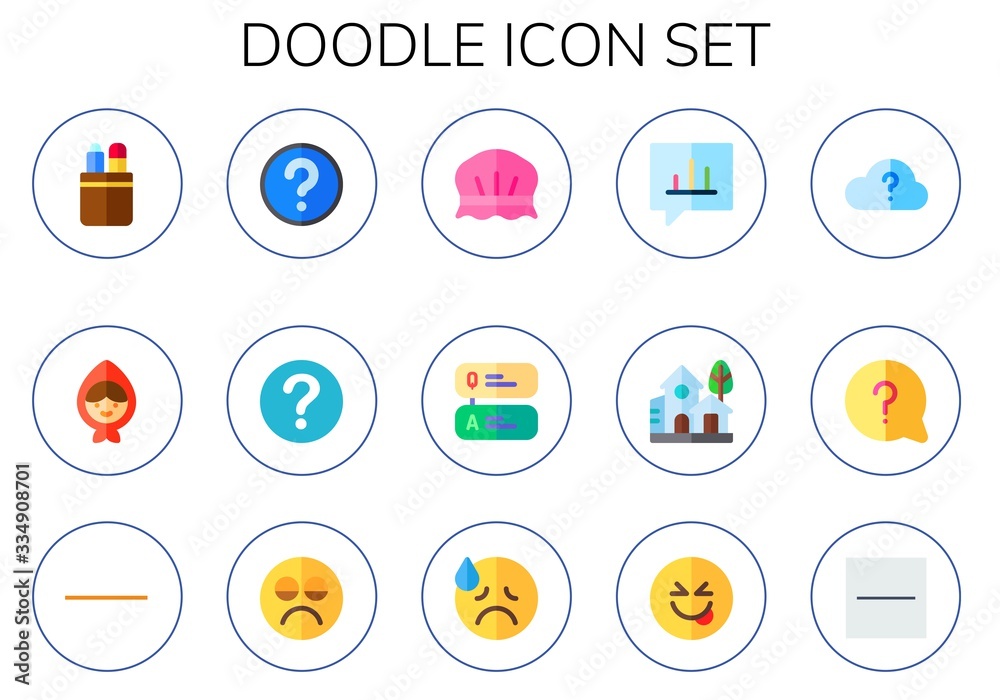 doodle icon set doodle icon set