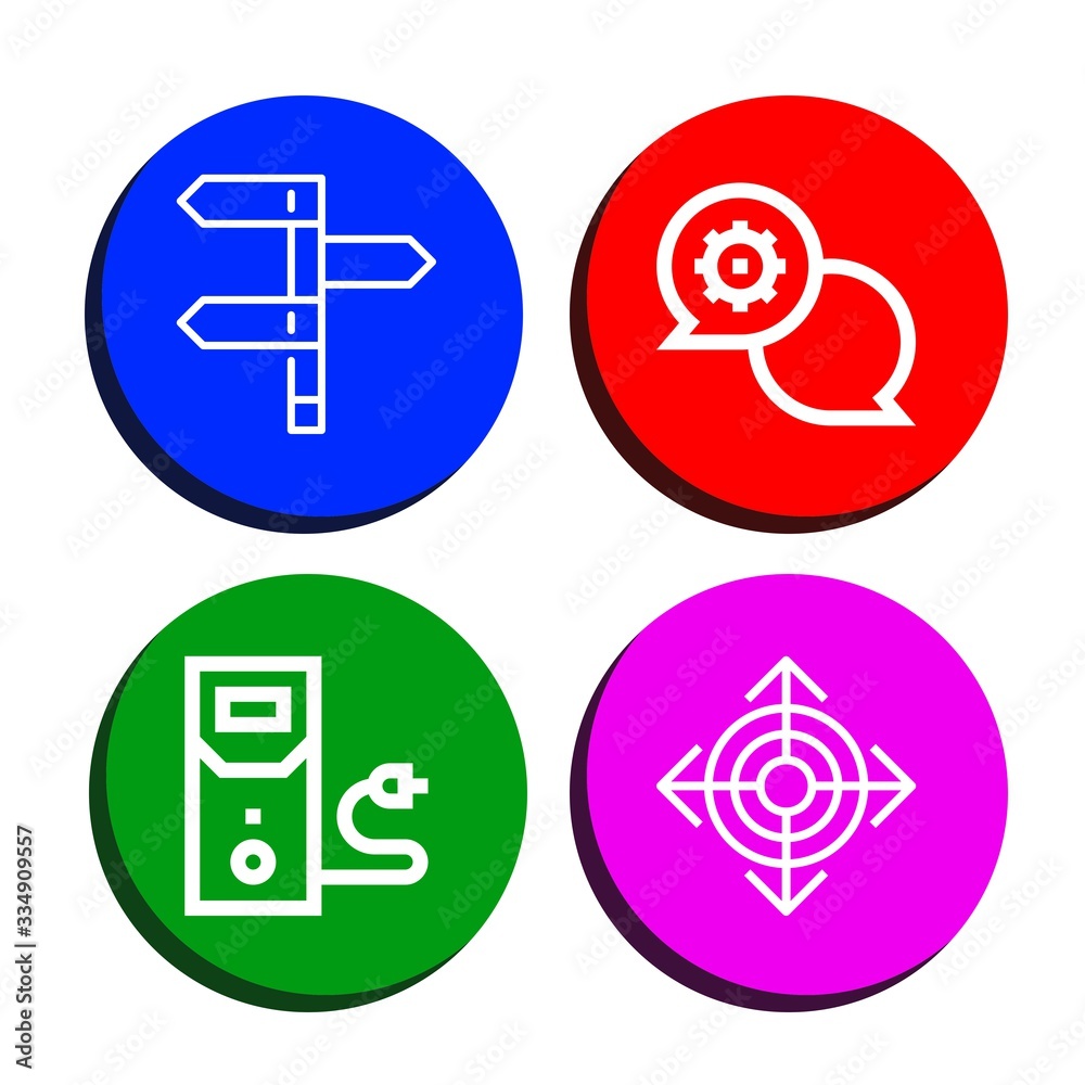 question simple icons set