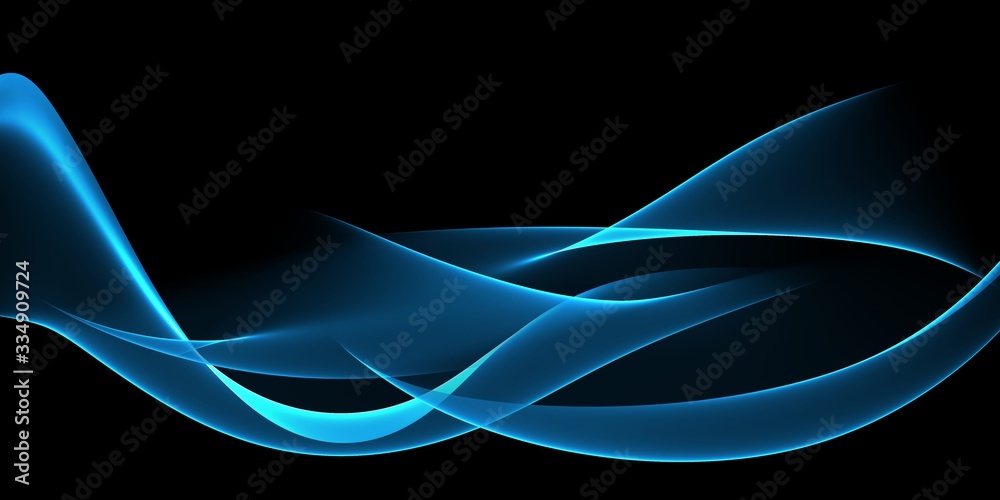 Obraz premium Color light blue abstract waves design