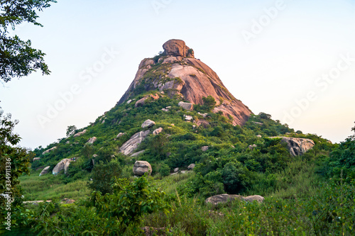 Jaichandi hill at raghunathpur, Purulia West Bengal India photo