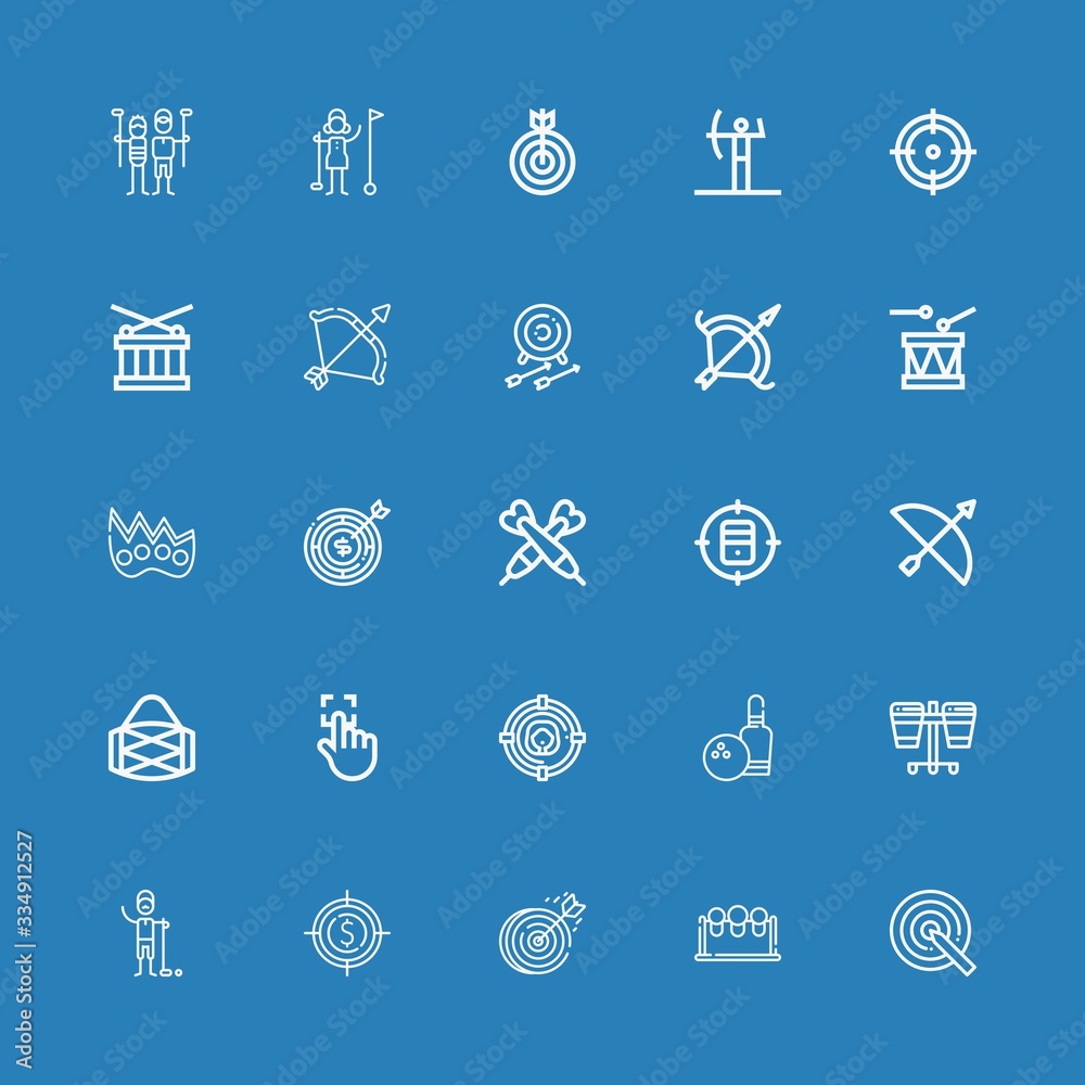 Editable 25 hit icons for web and mobile Editable 25 hit icons for web and mobile