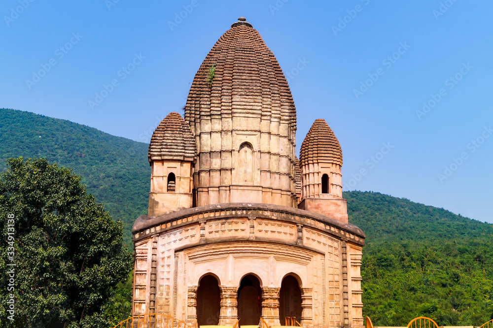 Rasmandir or the temple of Lord Krishna at Garpanchkot, Purulia West Bengal India