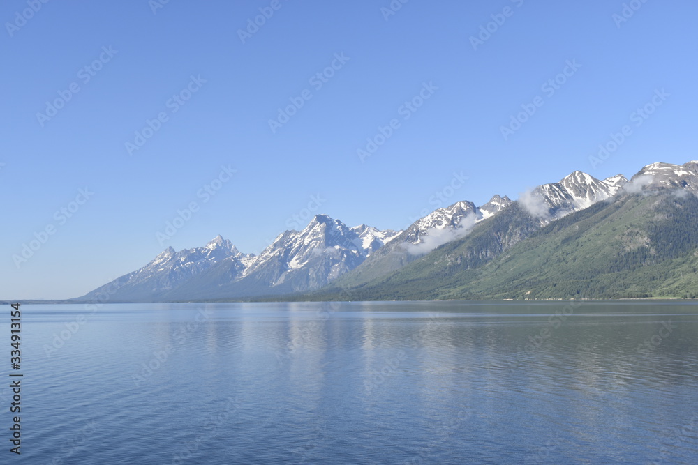 Mountain landscapes in wyoming and montana