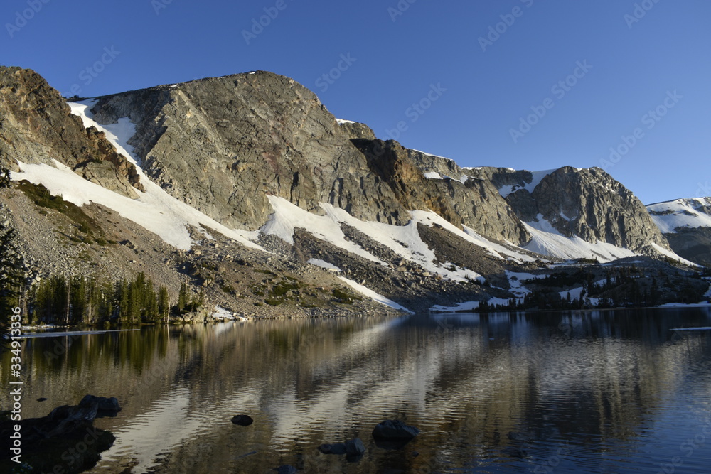 Mountain landscapes in wyoming and montana