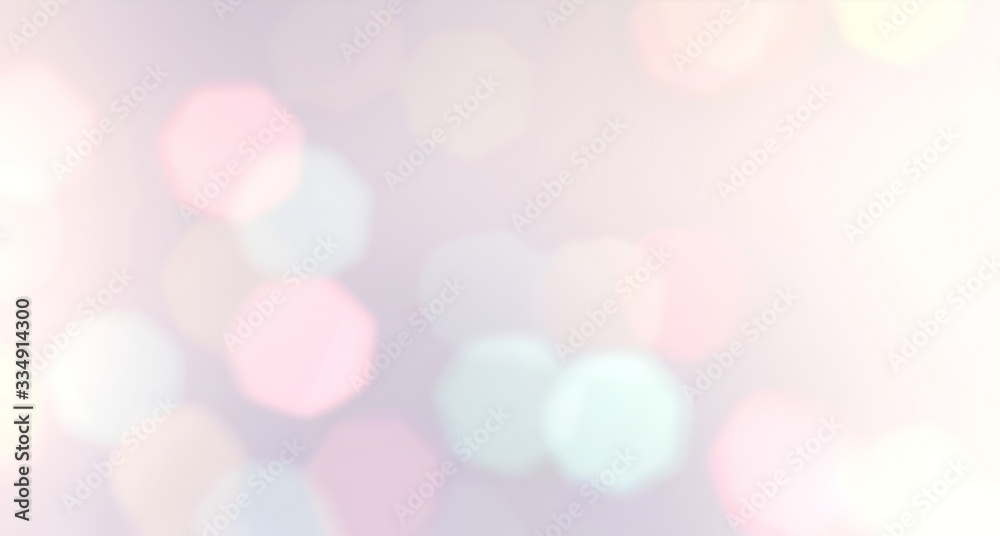 Bokeh bright on pastel abstract background. Lights defocus pattern. 