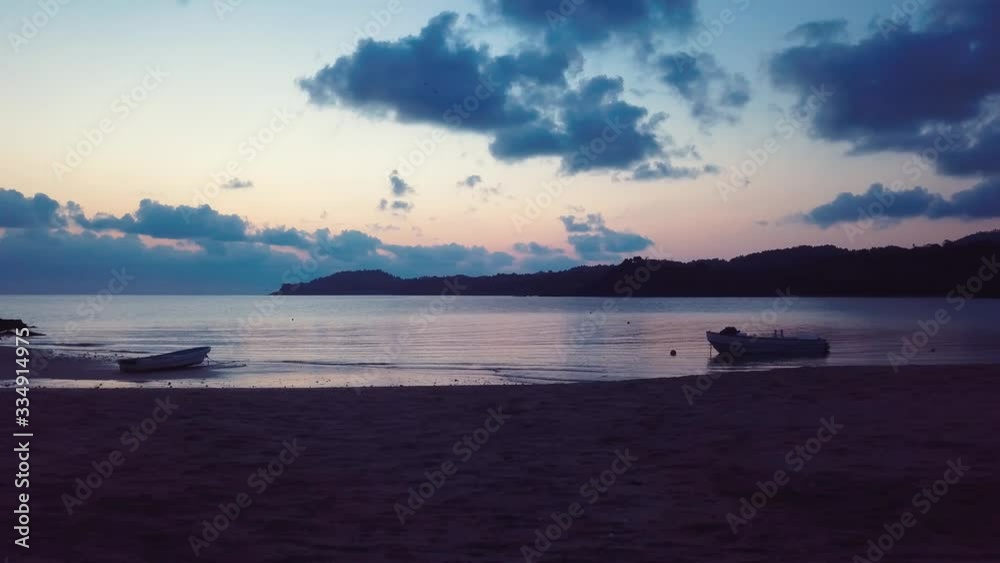 custom made wallpaper toronto digitalSlider shot of a beach during sunset with two boats