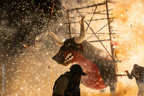 The Toritos (little bulls) is an annual tradition performed in Tultepec, Mexico photo