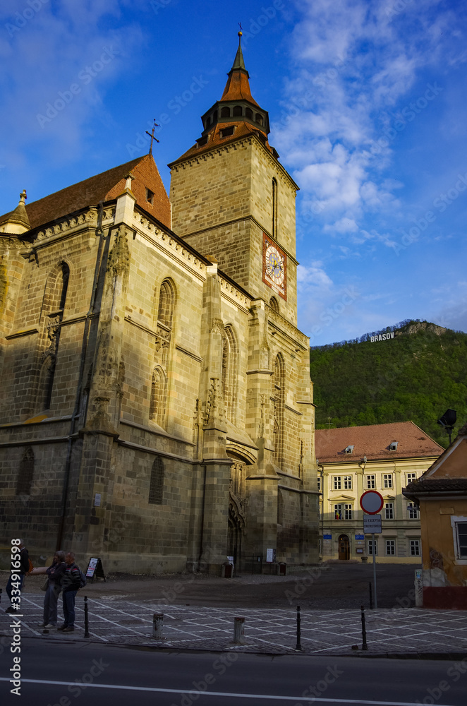 The Black Church ( Biserica Neagra) in Brasov city, Prahova Valley, Romania