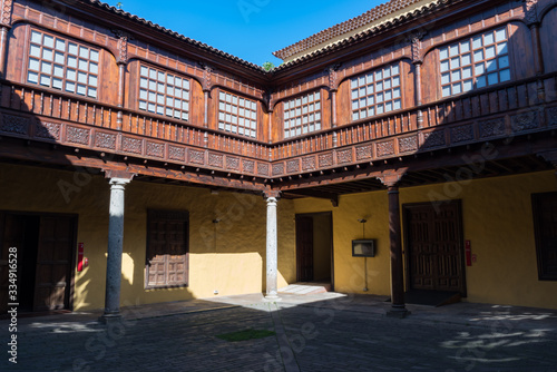 Courtyard in the Palacio Lercaro, Museum of History and Anthropology of Tenerife. , San Cristobal de La Laguna. Tenerife, Spain