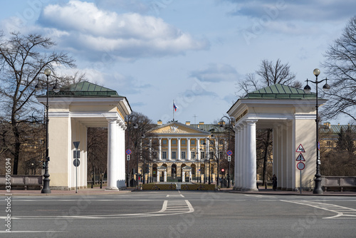 Saint Petersburg administration building (Smolny institute), St. Petersburg, Russia photo