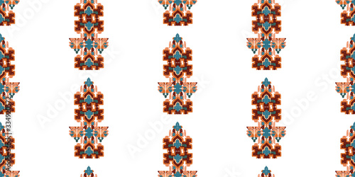 Drapery curves pagan tripe seamless pattern. Indian old surface background. Vector