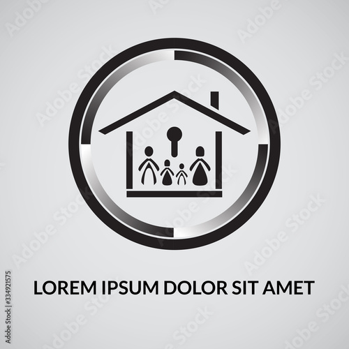 lockdown vector illustration