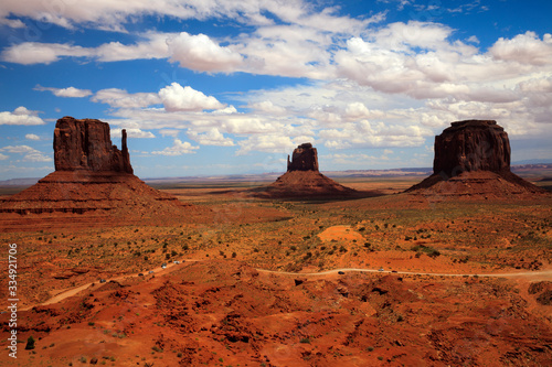 Utah Arizona   USA - August 08  2015  The Monument Valley Navajo Tribal Reservation landscape  Utah Arizona  USA