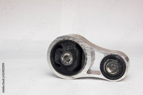 auto engine support cushion isolated on white background