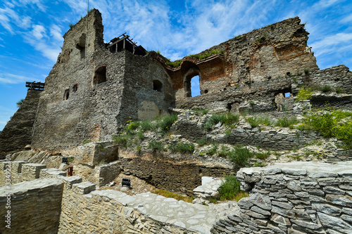 The Fortress of Deva is a fortress located in the city of Deva, Hunedoara County, Romania, on top of a volcanic hill. photo