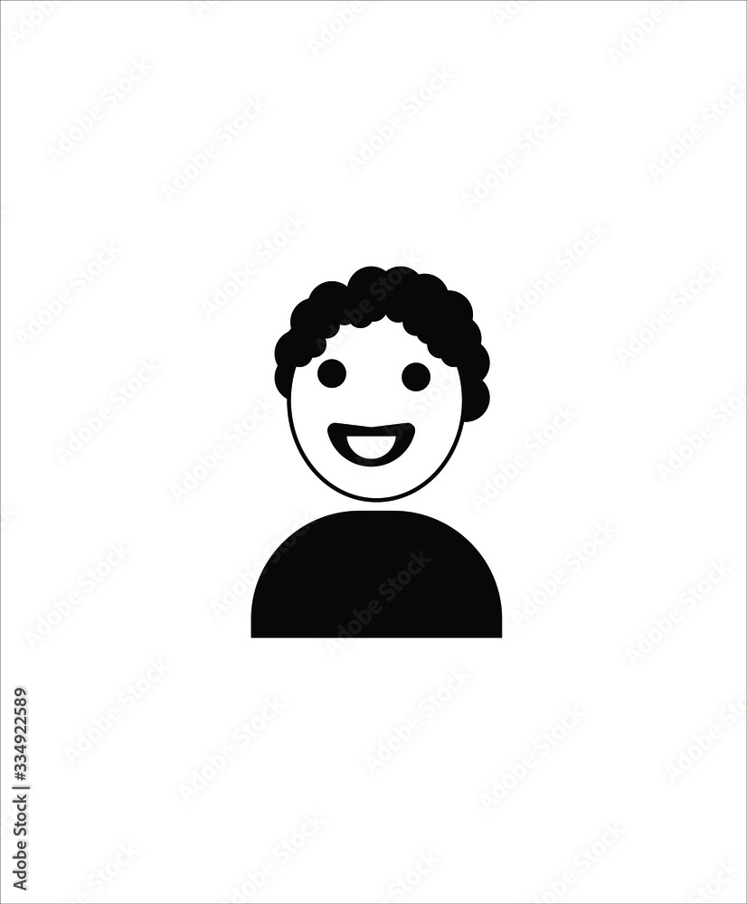 happy child flat icon,vector best flat design icon. happy child flat icon,vector best flat design icon.