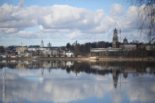 Volga river bank. Kostroma. Russia