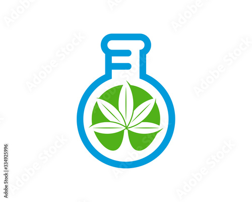 Cannabis labs logo design vector template. Creative Cannabis on white background