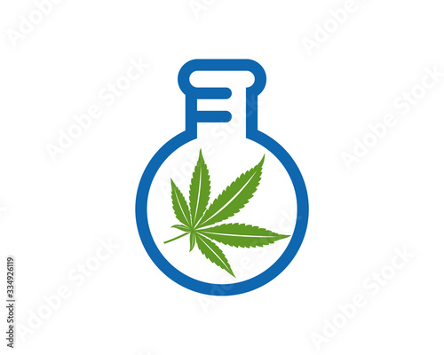 Cannabis labs logo design vector template. Creative Cannabis on white background