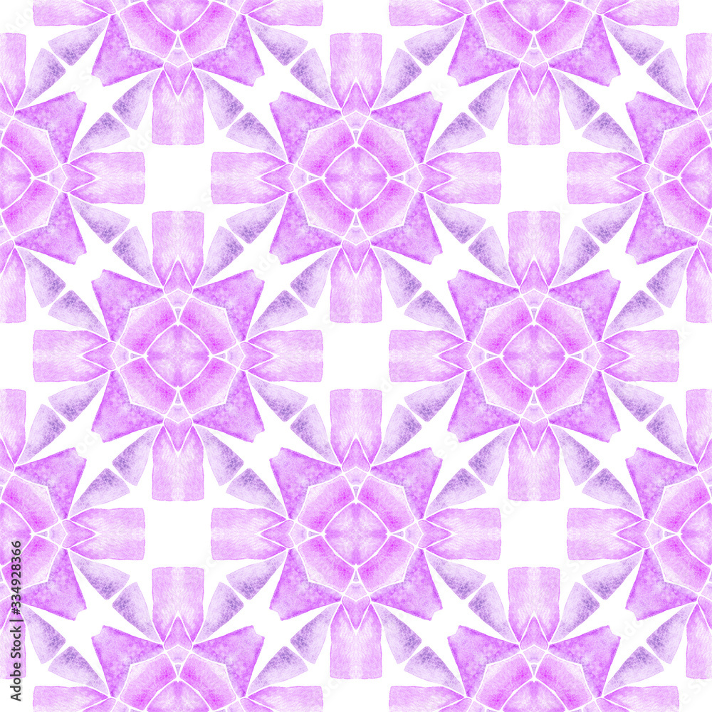 Chevron watercolor pattern. Purple trending boho Chevron watercolor pattern. Purple trending boho