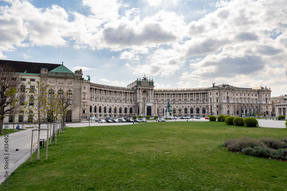 Hofburg in Vienna without people