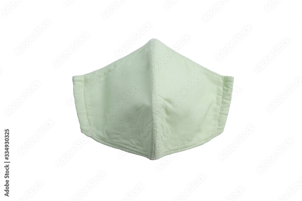 design of face mask handmade sewing from fashion fabric cotton cloth