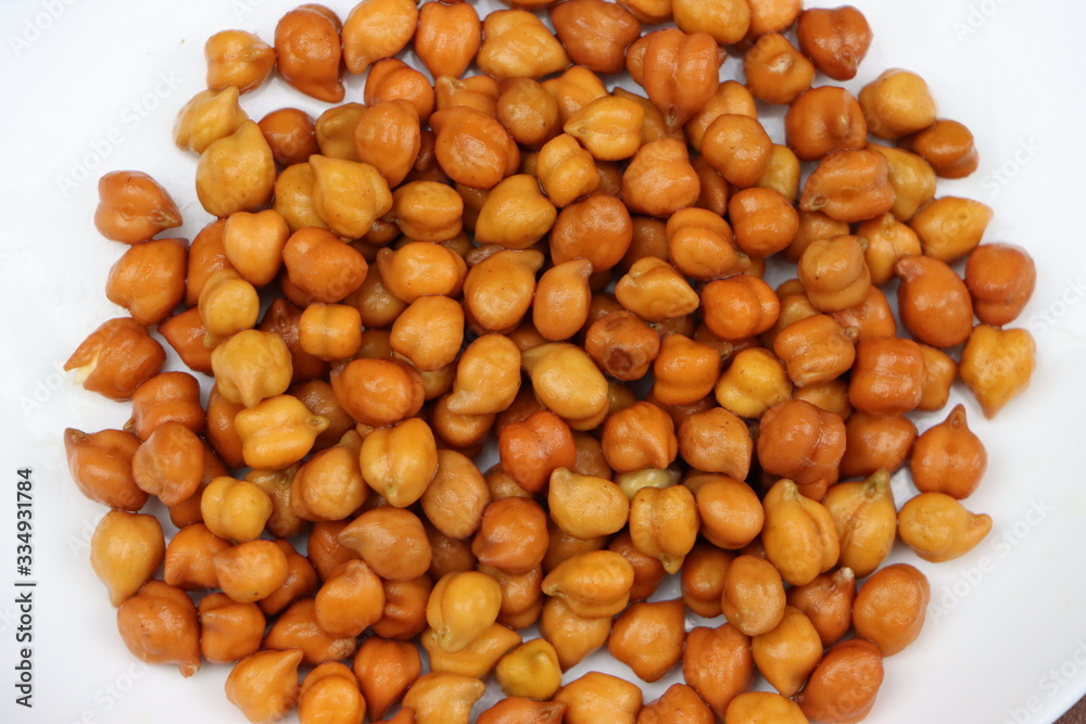 Chick pea or soaked gram, healthy breakfast 