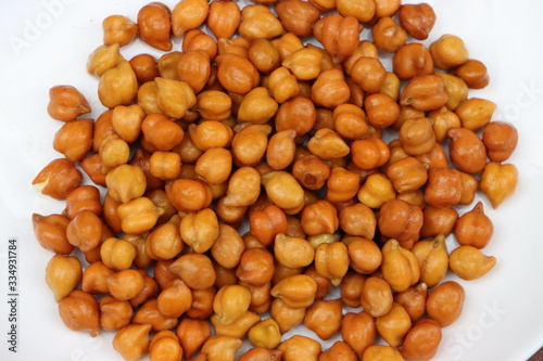 Chick pea or soaked gram, healthy breakfast 