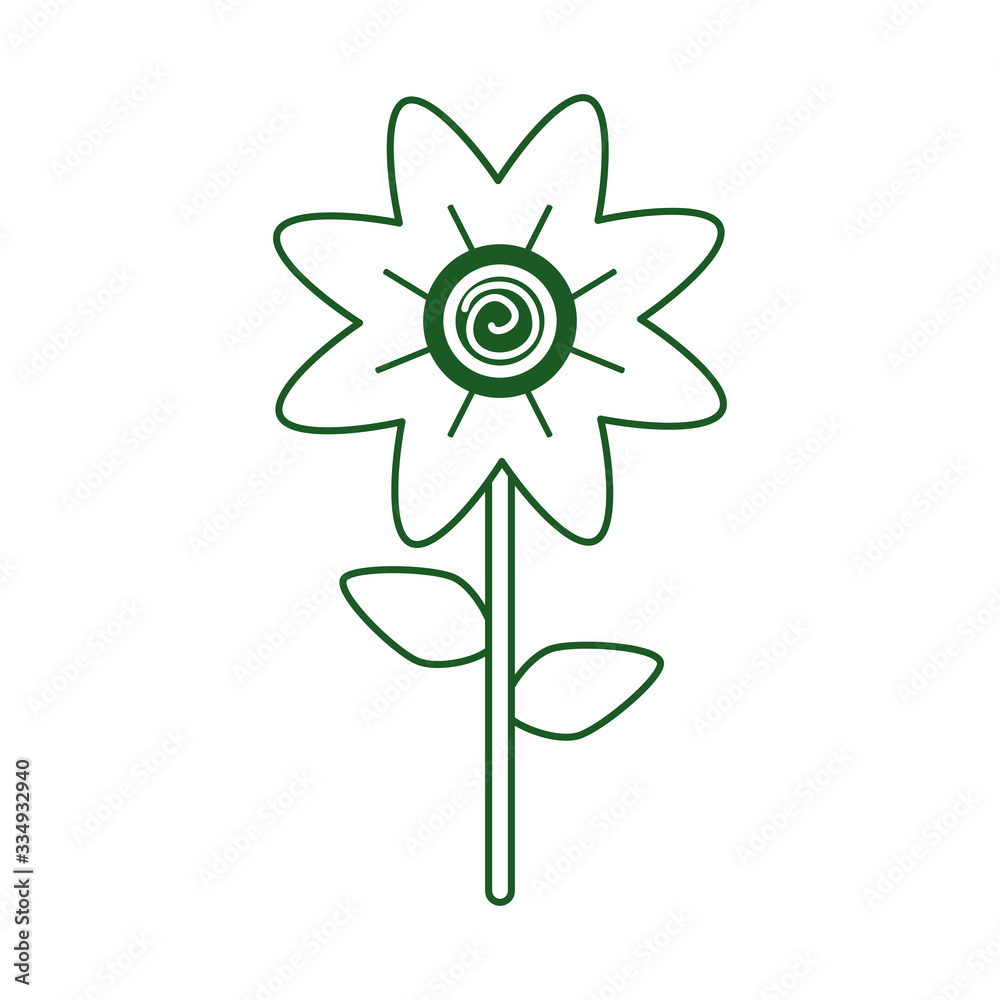 flower decoration may may mexican celebration line style icon flower decoration may may mexican celebration line style icon
