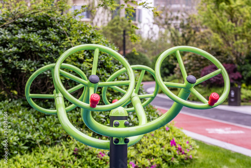 Children's playground facilities in the park