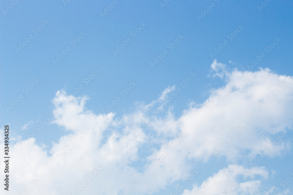 Bright blue sky with white clouds for background or wallpapers Bright blue sky with white clouds for background or wallpapers