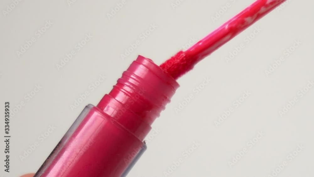 Lip Gloss Pink close up Lip Gloss Pink close up