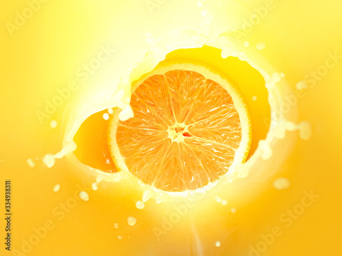 Orange in orange juice