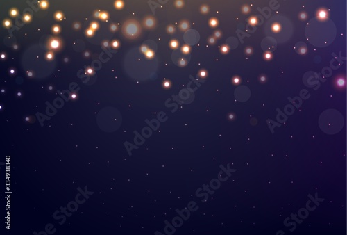Bokeh and light background, Christmas and New Year holidays background