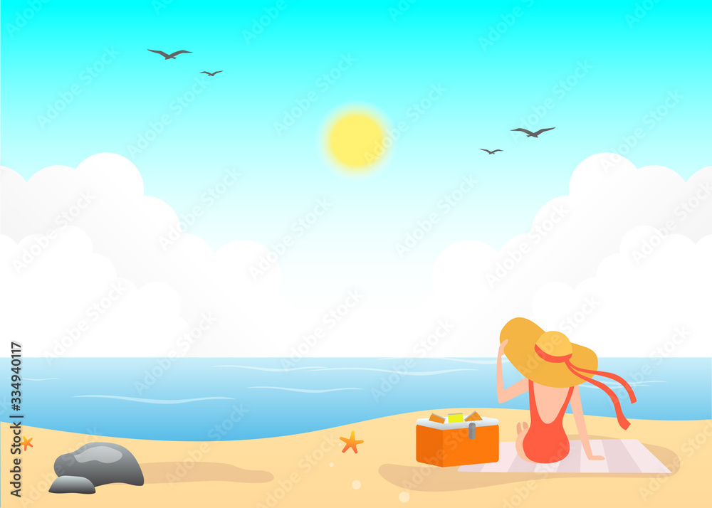 Summer Tropical Island Nature Background Summer Tropical Island Nature Background
