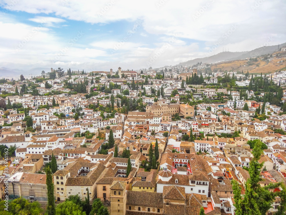 Granada Altstadt Sehenswürdigkeiten Panorama Alhambra
