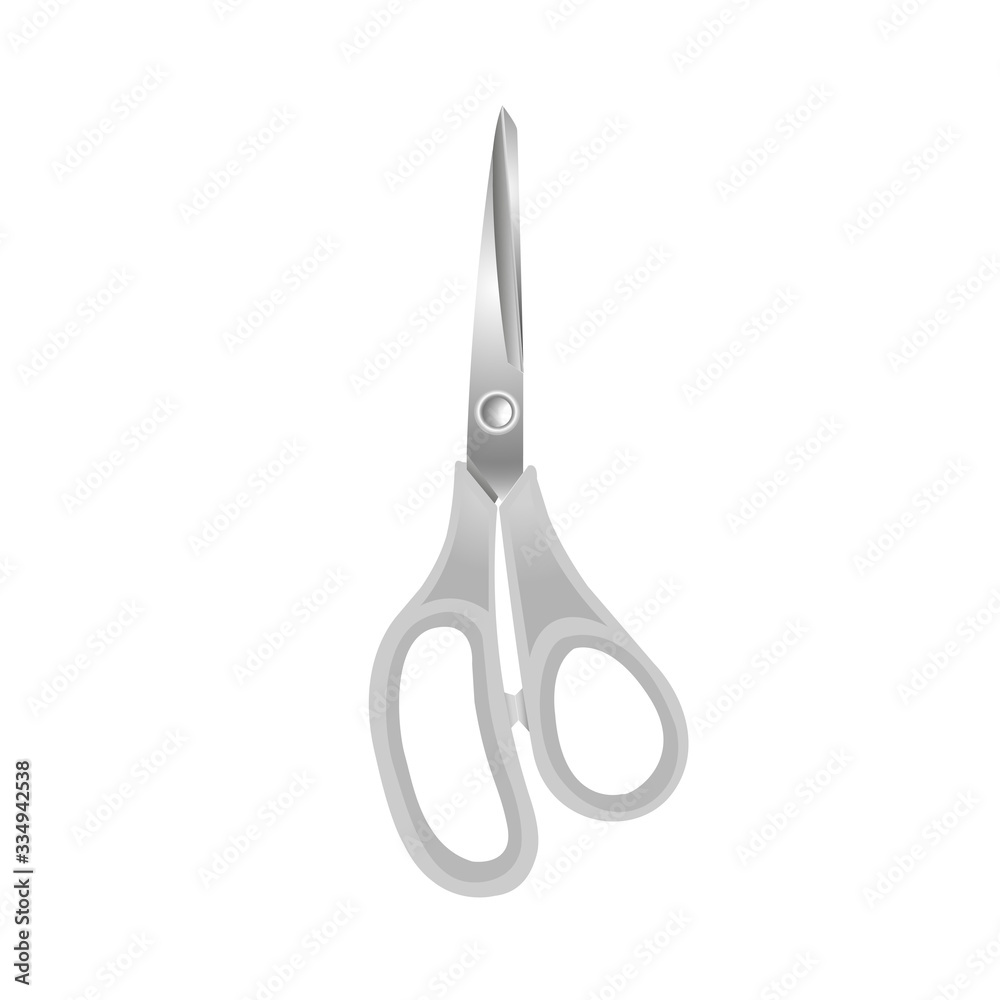 Scissors on white isolated background vector Scissors on white isolated background vector