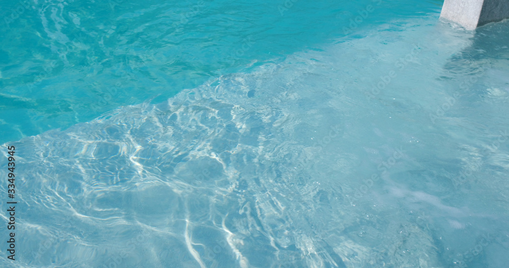 Fototapeta premium Water wave texture in swimming pool