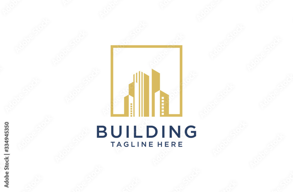 Abstract Buildings Logo. Real Estate Logo. Apartment Logo. Creative House Logo