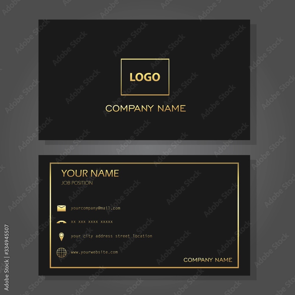 Illustration vector design of business card Illustration vector design of business card