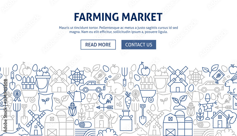 Farming Market Banner Design