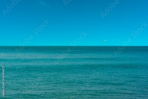 Blue sea water with for background, nature background concept