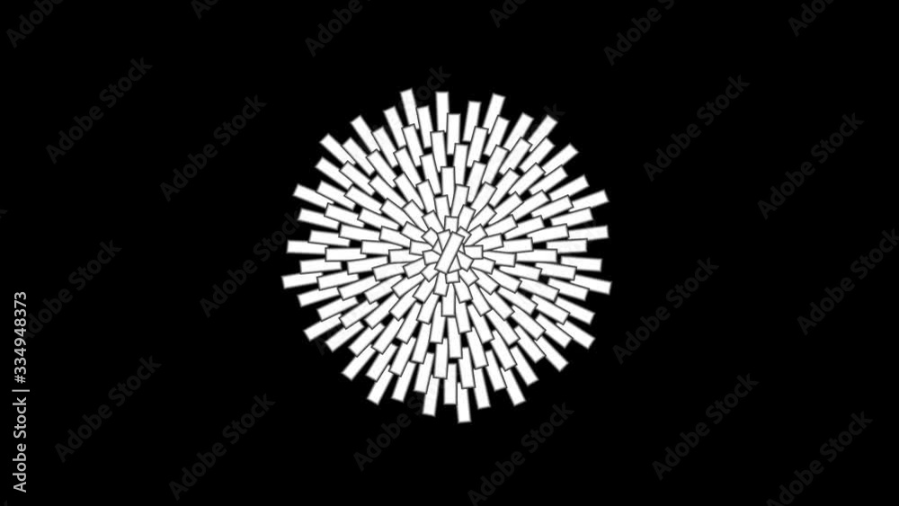 Abstract CGI motion background with expanding colored geometric shapes like stylized flower, star or blossom. (Full HD 1920x1989 30 fps). Abstract CGI motion background with expanding colored geometric shapes like stylized flower, star or blossom. (Full HD 1920x1989 30 fps).