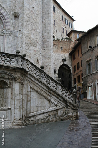 Perugia, Italy : street in town center