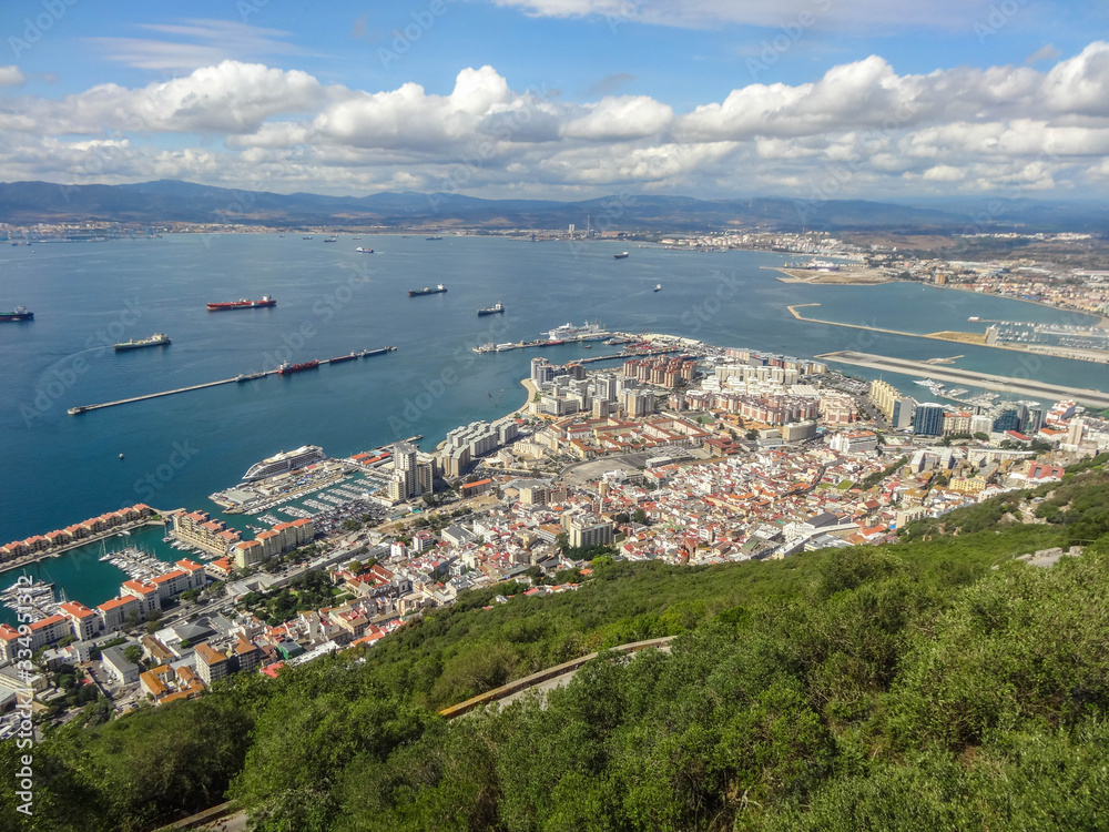 Gibraltar, Felsen, Altstadt, Sehenswürdigkeiten, Panorama