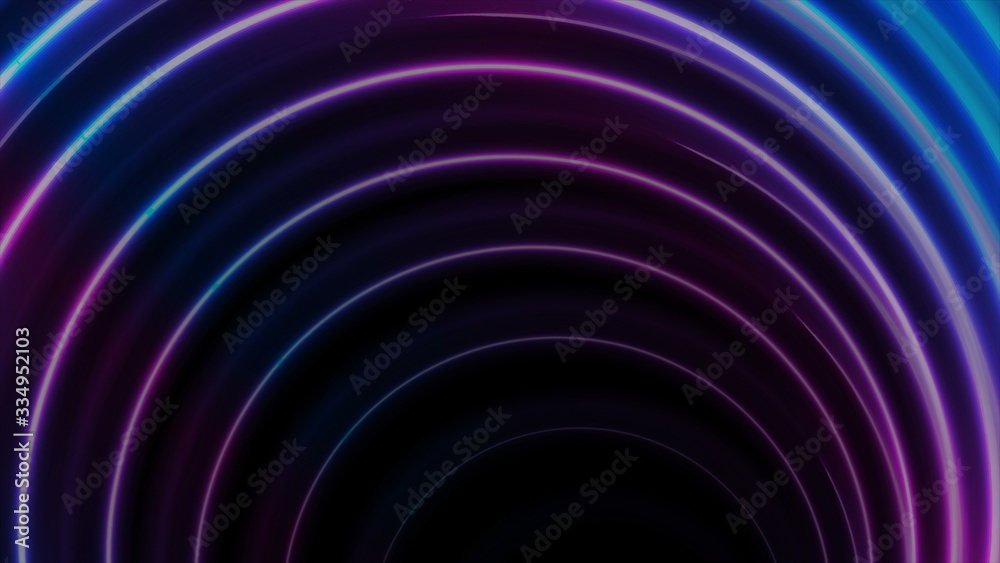 Blue ultraviolet neon glowing circles abstract background Blue ultraviolet neon glowing circles abstract background