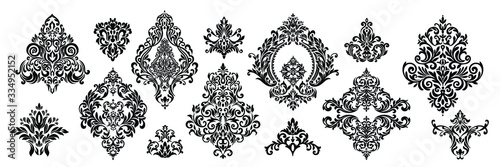 Vector Vintage Baroque card. Vector Ornamental frame.
